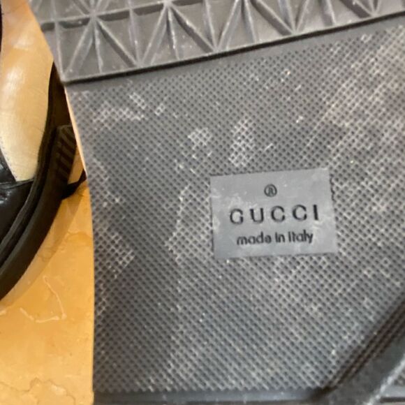 GUCCI Black and white logo boot -size 10.5 - Picture 6 of 10